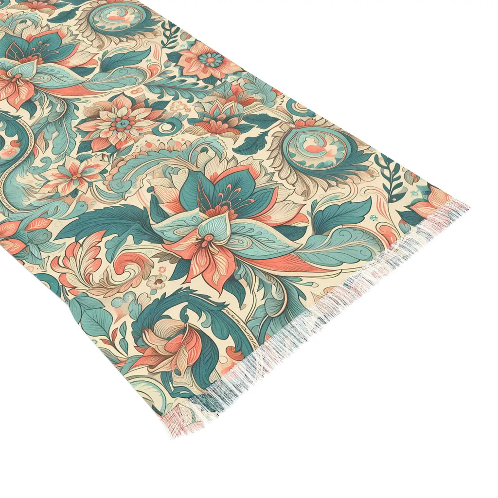Boho Floral Light Scarf - Elegant Spring Accessory - DipaliZ