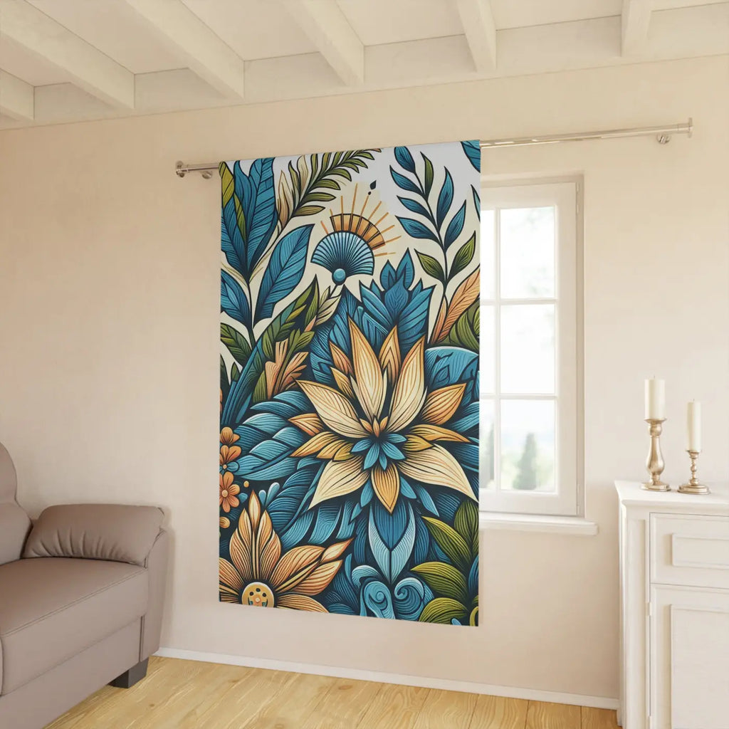 Vibrant Floral Curtains - Modern Home Decor Style - DipaliZ