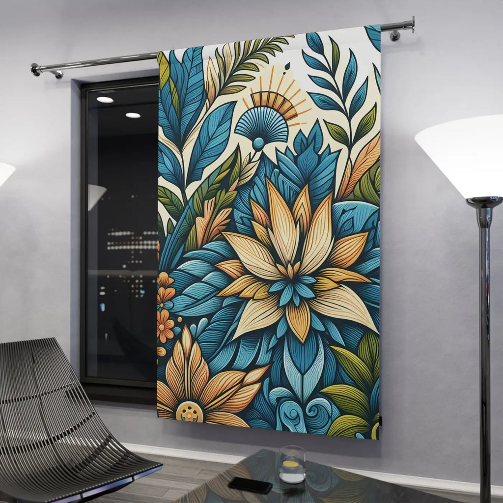 Vibrant Floral Curtains - Modern Home Decor Style - DipaliZ