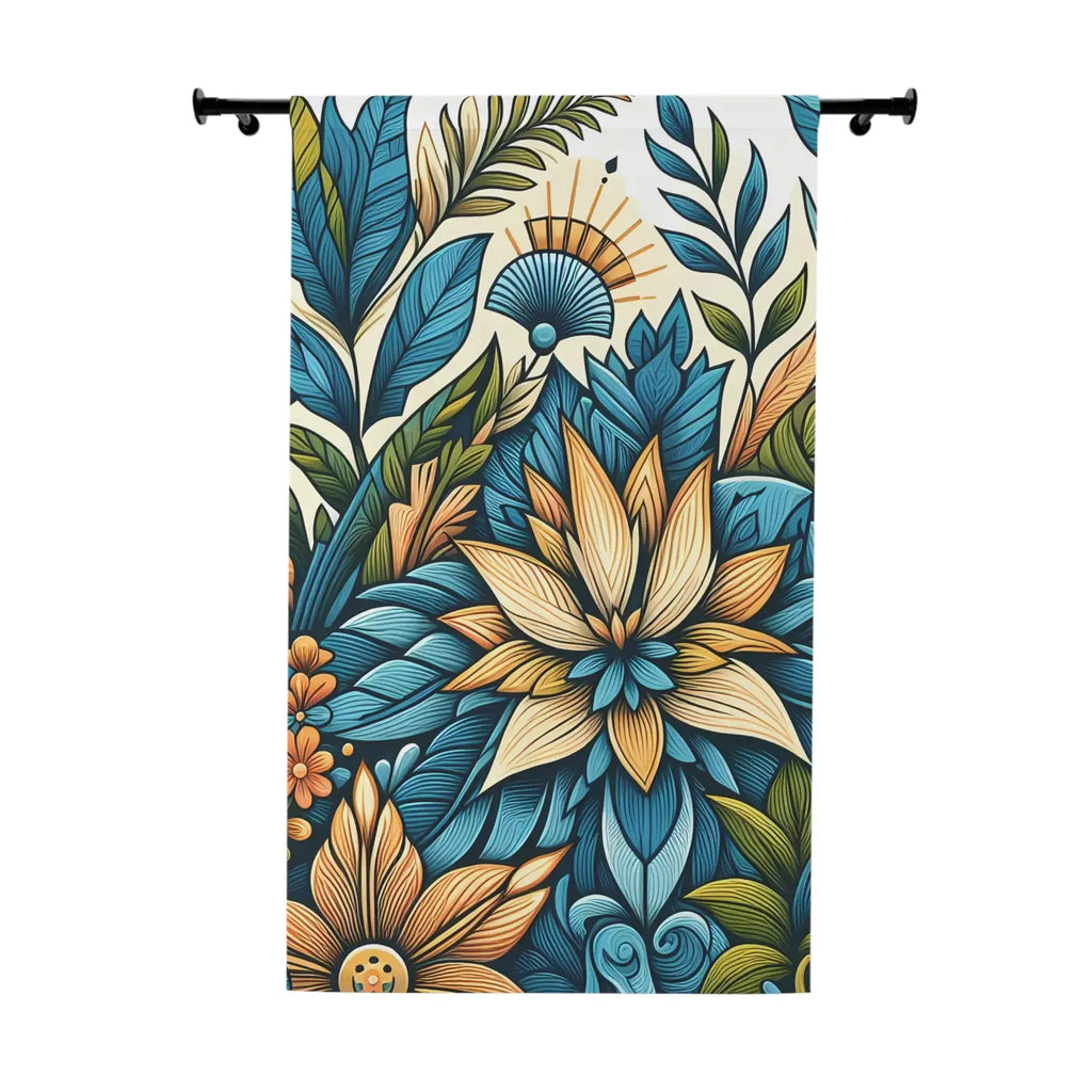 Vibrant Floral Curtains - Modern Home Decor Style - DipaliZ
