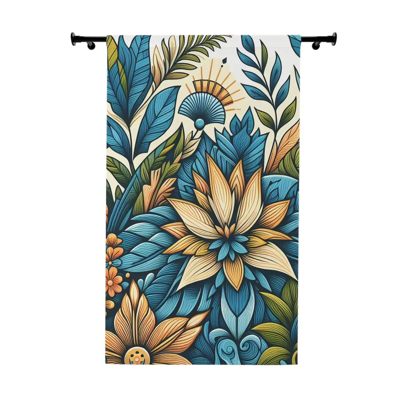 Vibrant Floral Curtains - Modern Home Decor Style - DipaliZ