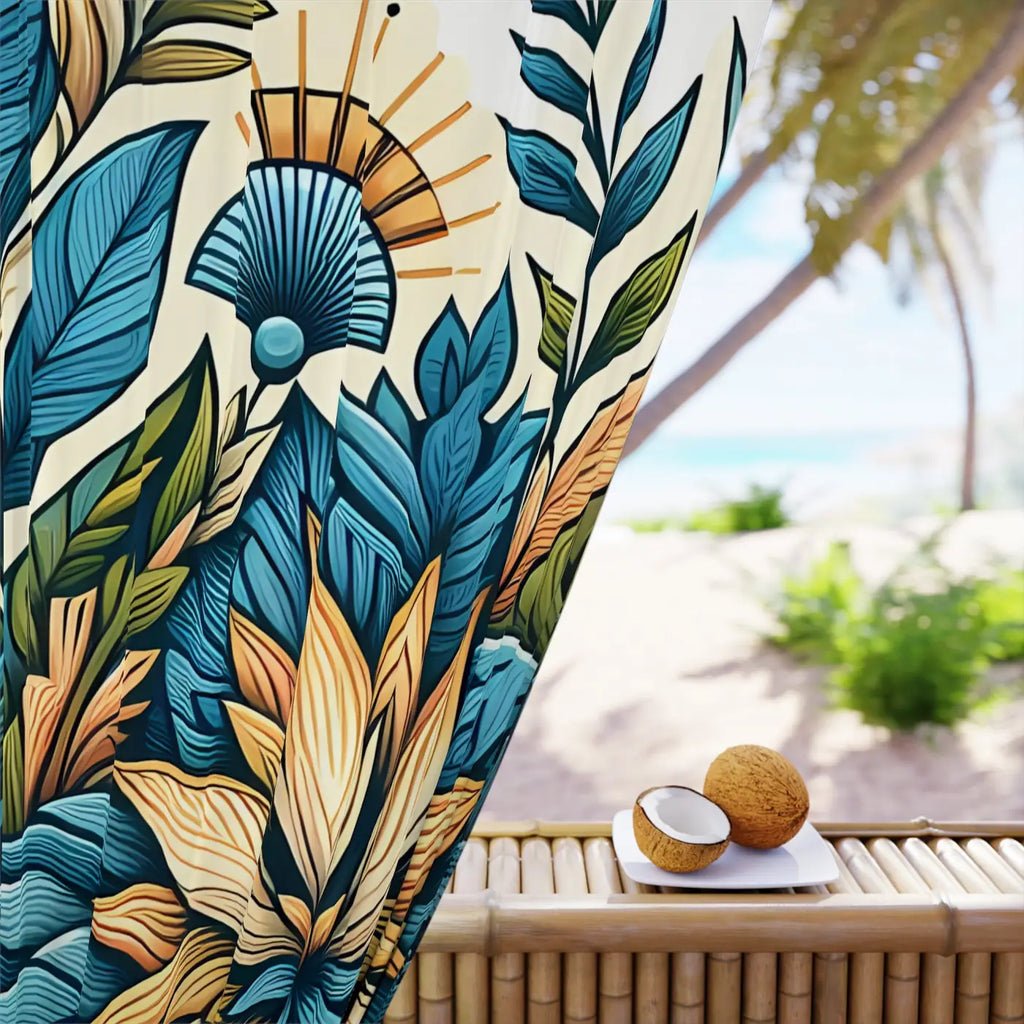 Vibrant Floral Curtains - Modern Home Decor Style - DipaliZ