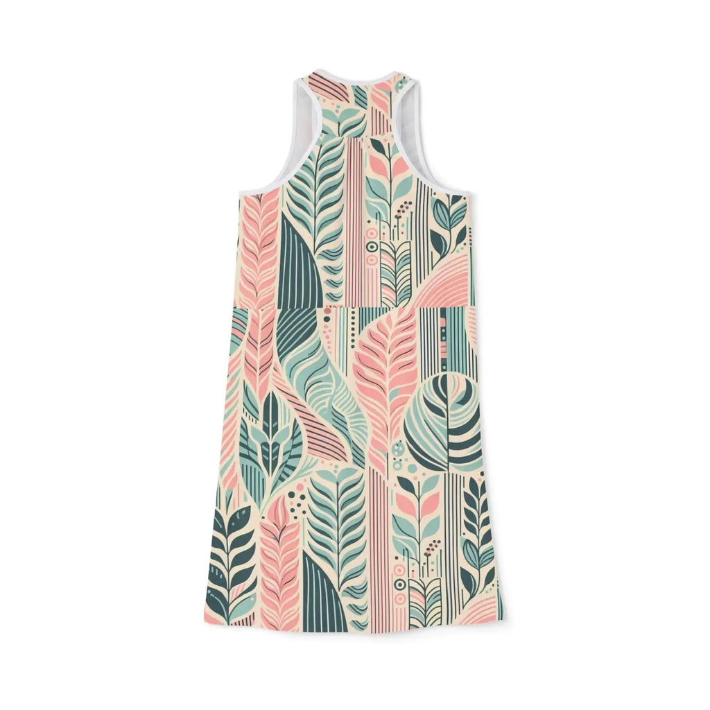 Boho Floral Racerback Dress - Summer Beach Vibes - DipaliZ
