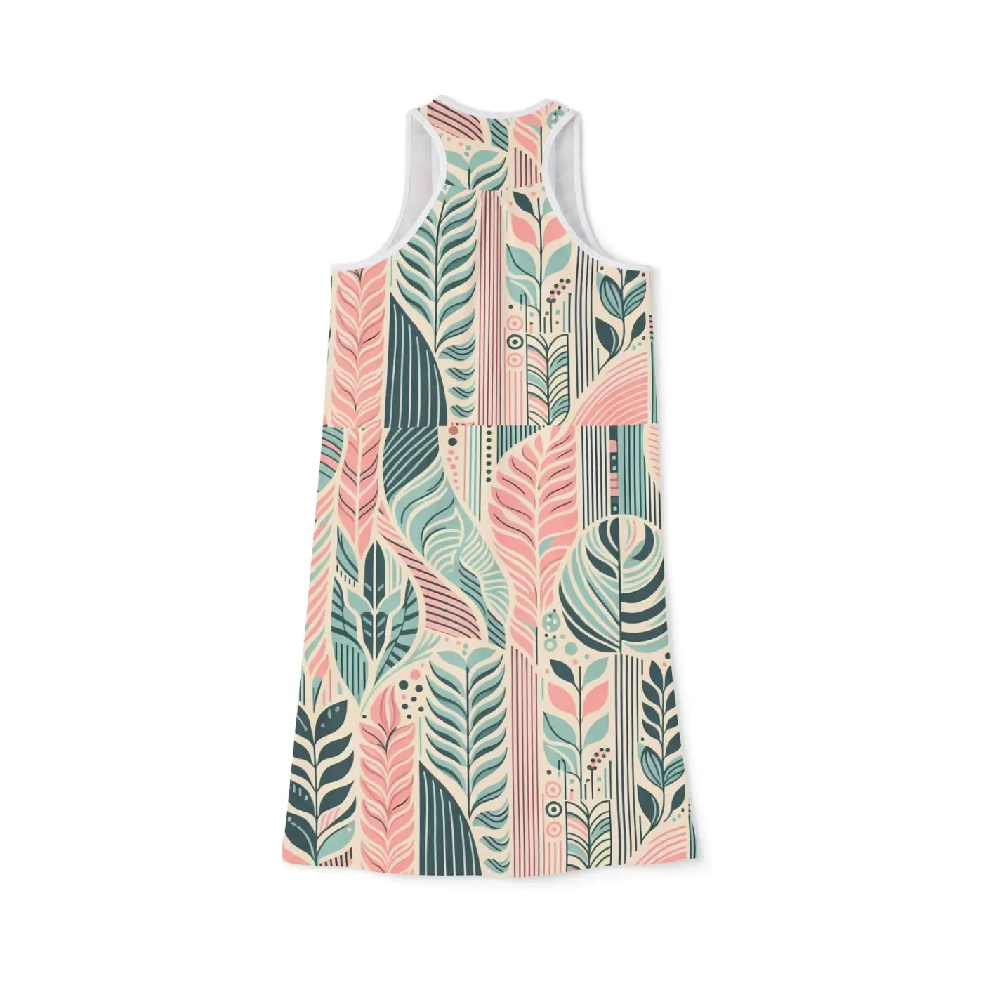 Boho Floral Racerback Dress - Summer Beach Vibes - DipaliZ