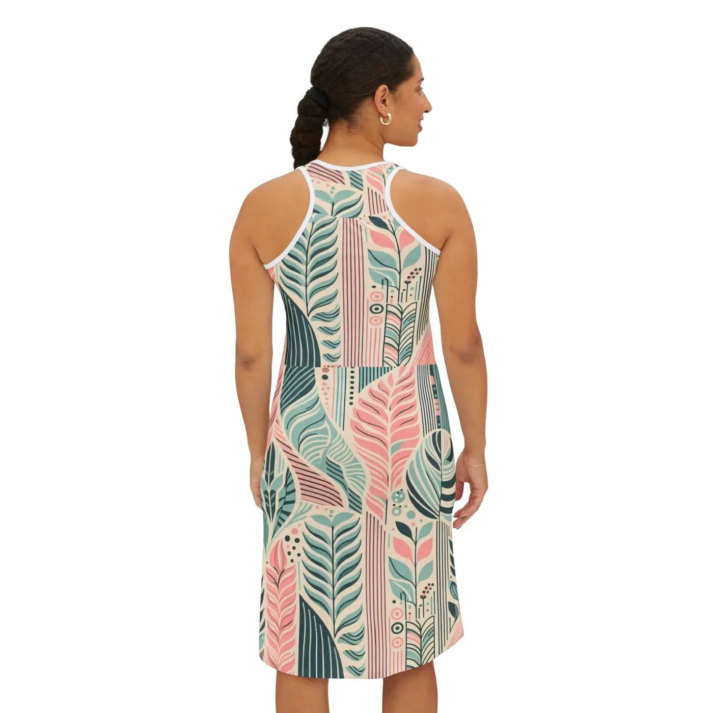 Boho Floral Racerback Dress - Summer Beach Vibes - DipaliZ