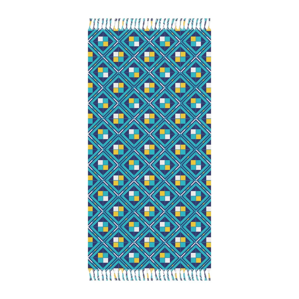 Boho Geometric Beach Towel - Premium Turkish Cotton - DipaliZ