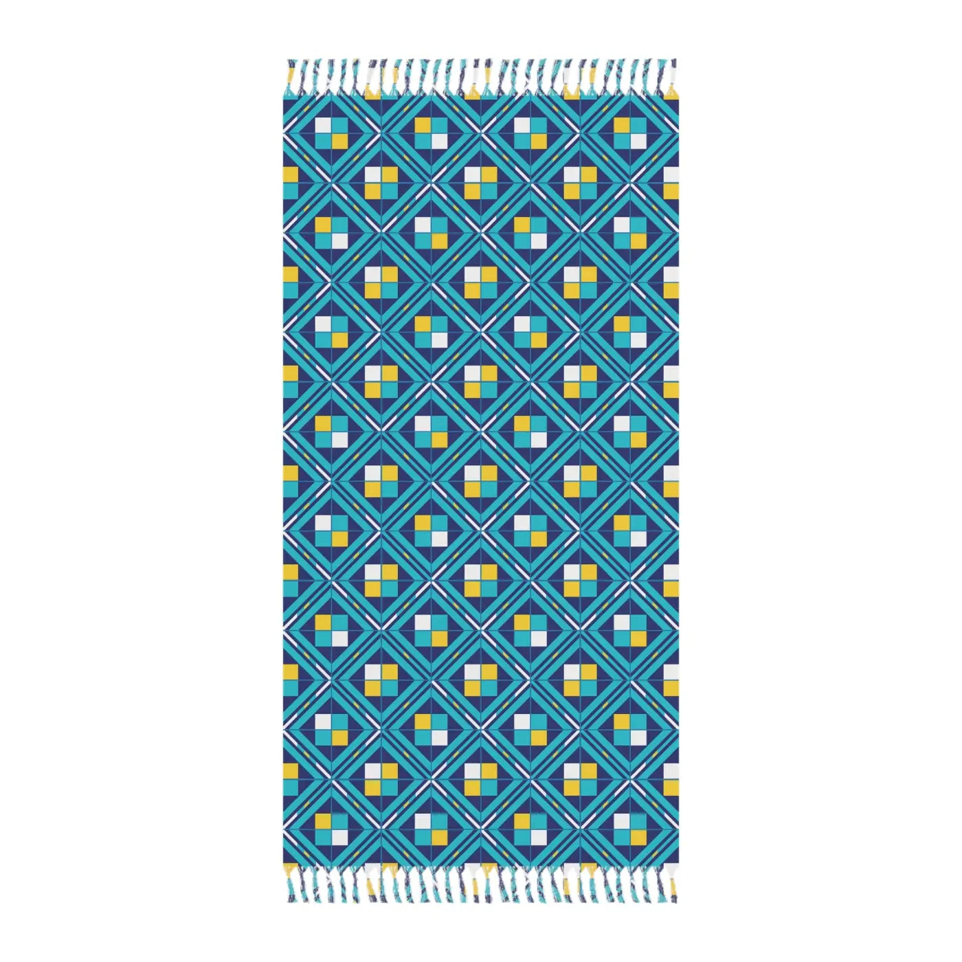 Boho Geometric Beach Towel - Premium Turkish Cotton - DipaliZ