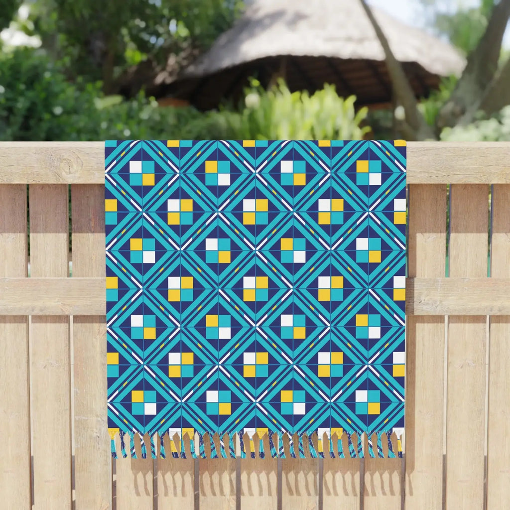 Boho Geometric Beach Towel - Premium Turkish Cotton - DipaliZ