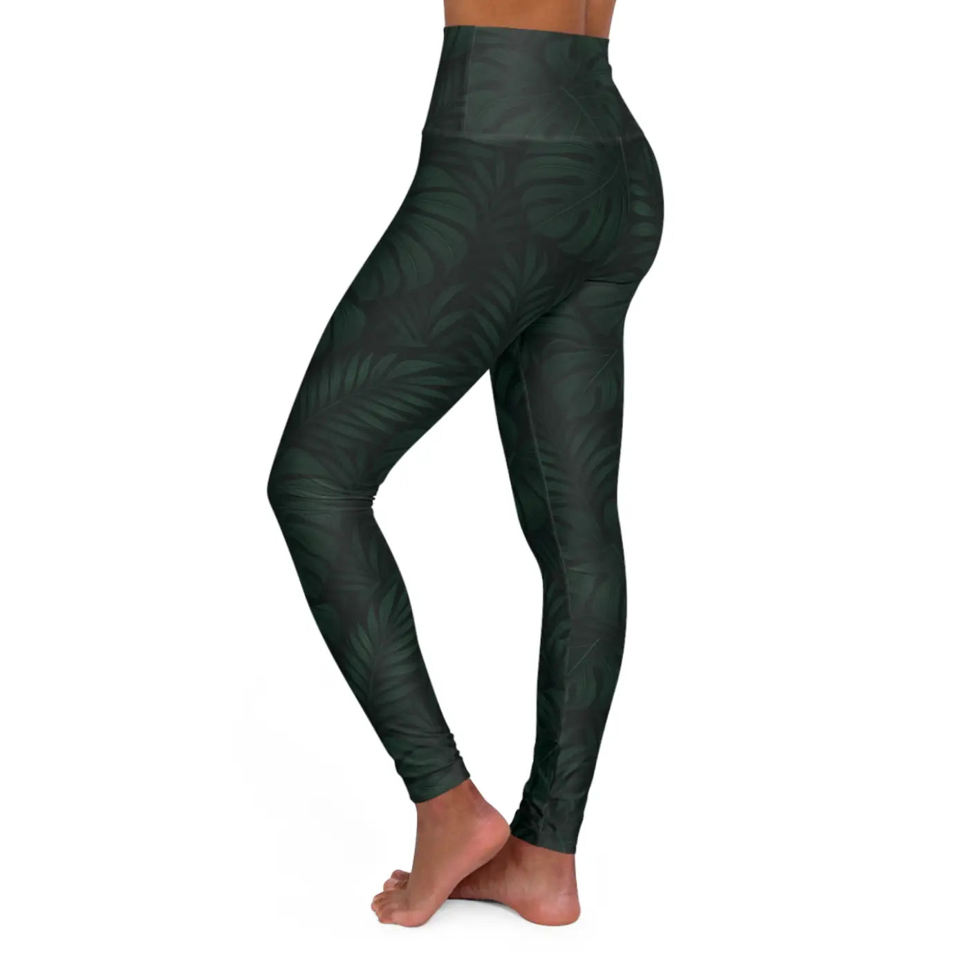 High Waisted Yoga Leggings - Stretchy Workout Comfort - DipaliZ