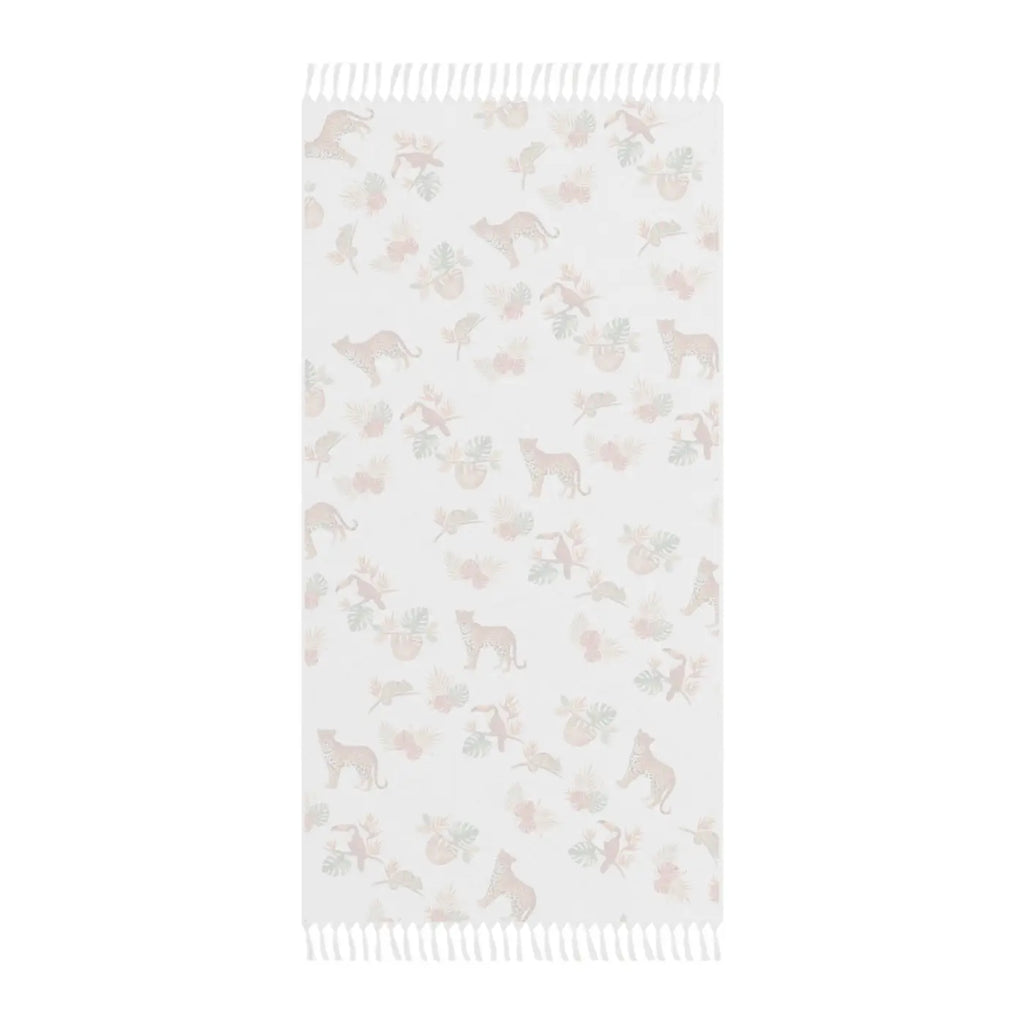 Boho Leopard Beach Towel - Sun-Drenched Seaside Style - DipaliZ
