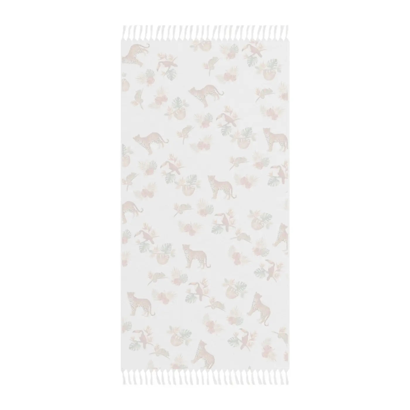 Boho Leopard Beach Towel - Sun-Drenched Seaside Style - DipaliZ