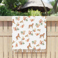 Boho Leopard Beach Towel - Sun-Drenched Seaside Style - DipaliZ