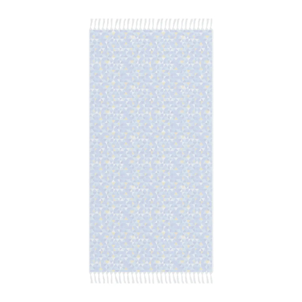 Boho Mosaic Beach Towel - Vibrant Ocean Blues - DipaliZ
