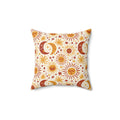 Celestial Patterned Throw Pillow - Boho Cosmic Decor - DipaliZ