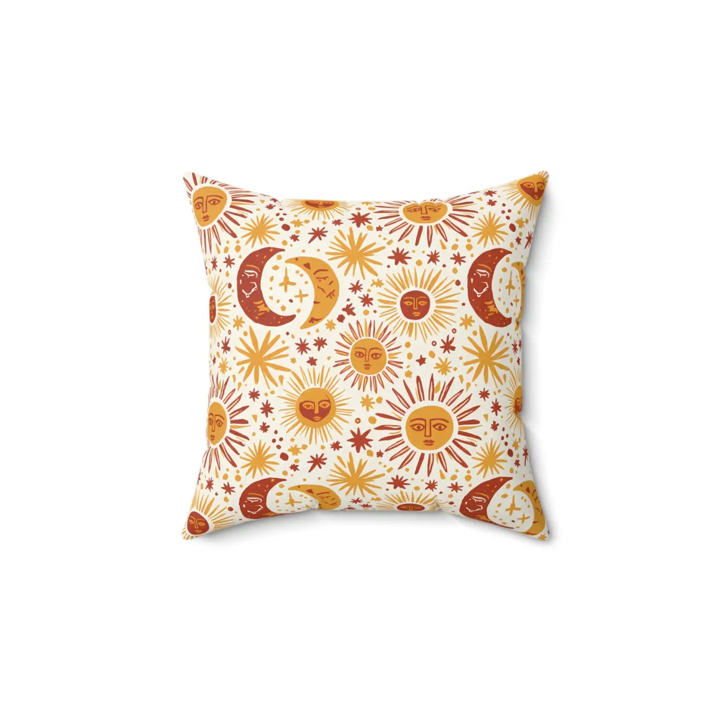 Celestial Patterned Throw Pillow - Boho Cosmic Decor - DipaliZ