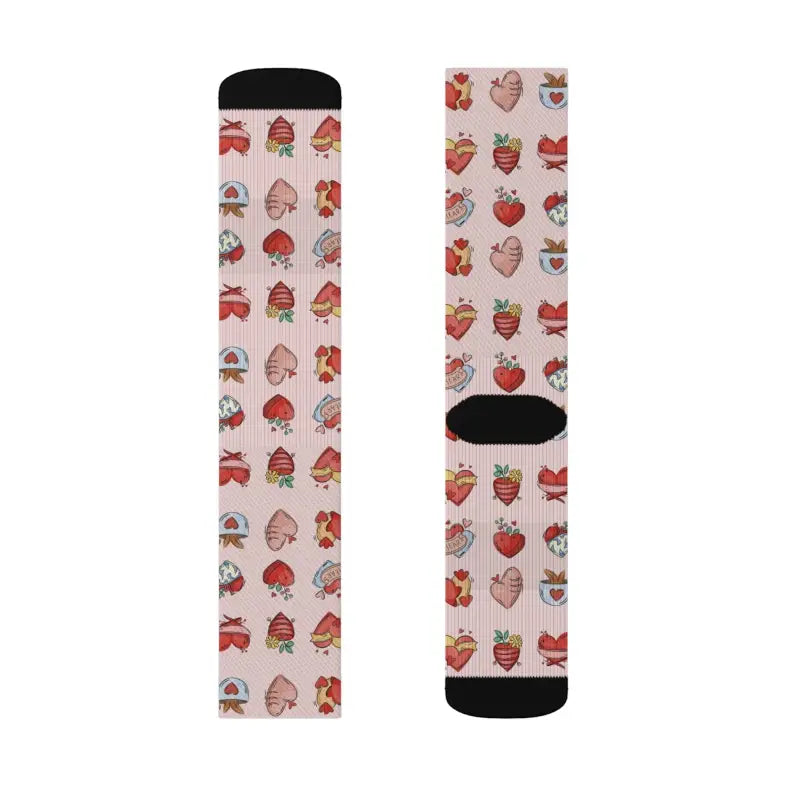 Bold Day Sublimation Socks - Valentine's Style - DipaliZ