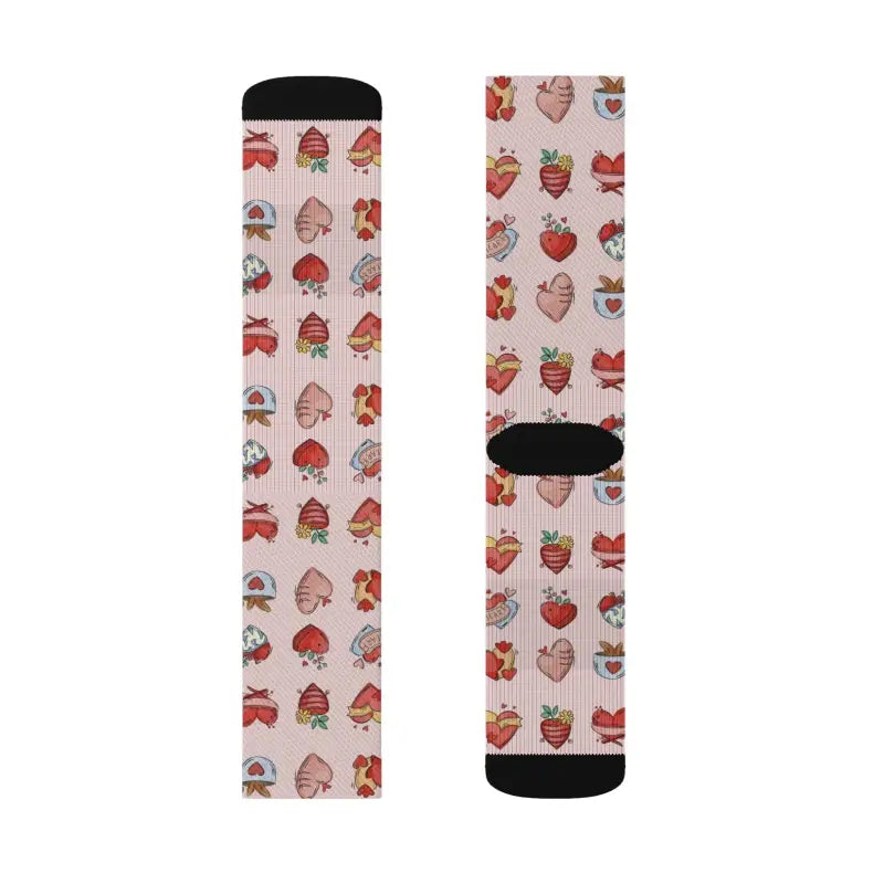 Bold Day Sublimation Socks - Valentine's Style - DipaliZ