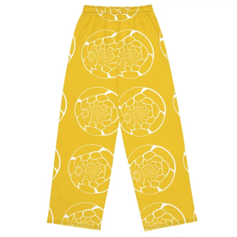 Yellow Unisex Wide Leg Pants - Bold Statement Style - DipaliZ