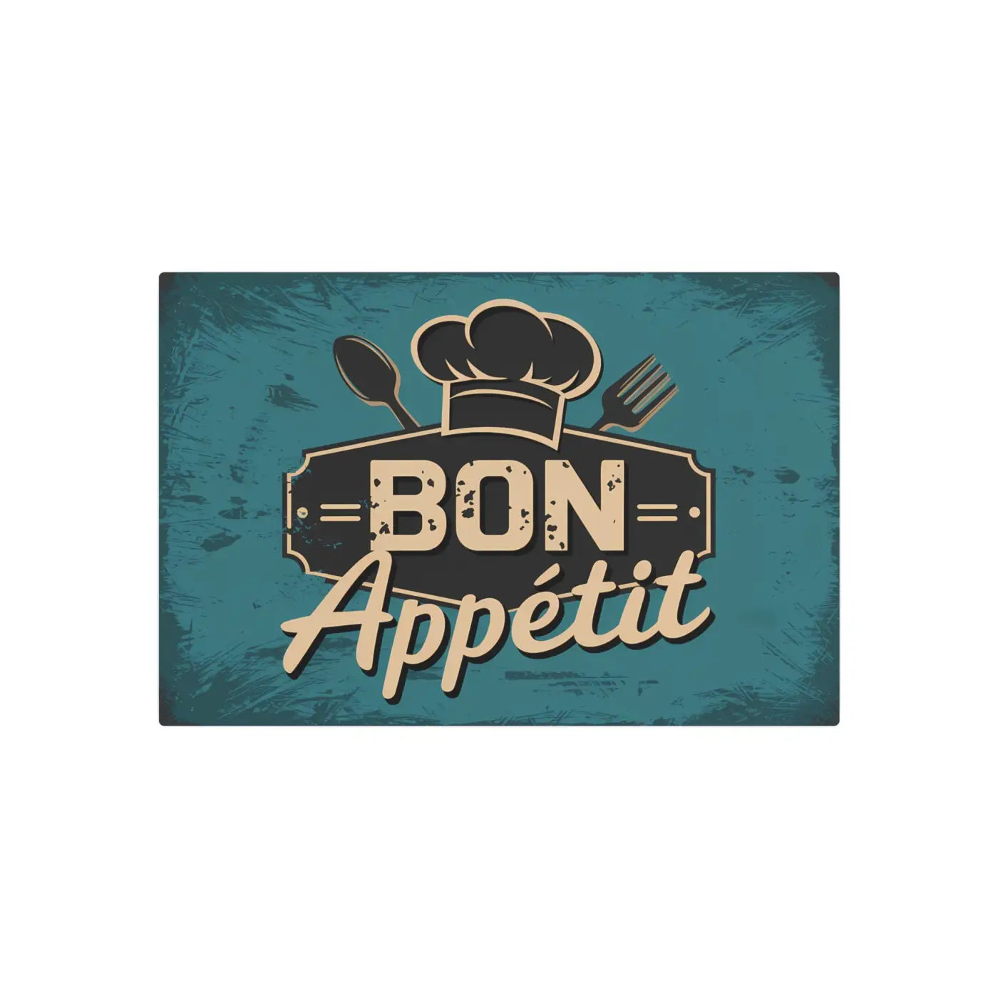 Vintage Bon Appetit Metal Art Sign - Kitchen Decor - DipaliZ