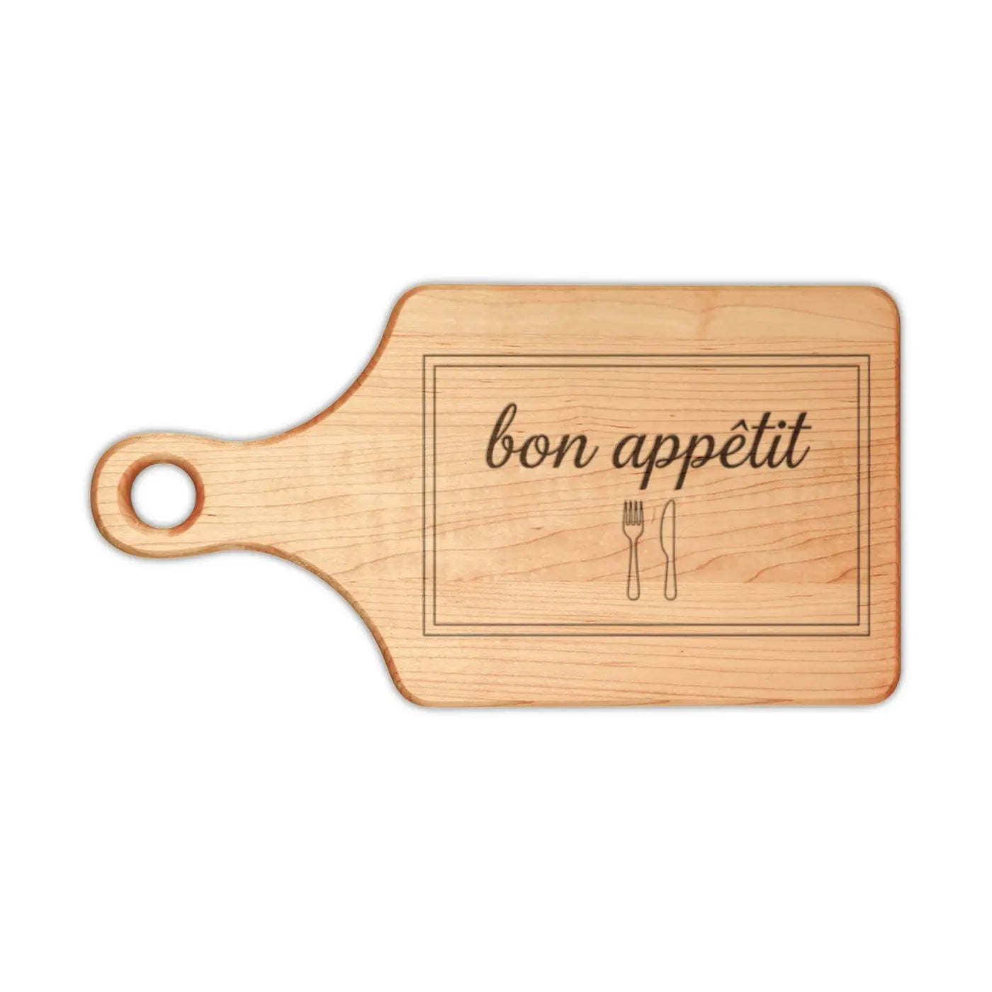 Engraved Oak Design Cutting Board - Acacia Wood Surface - DipaliZ