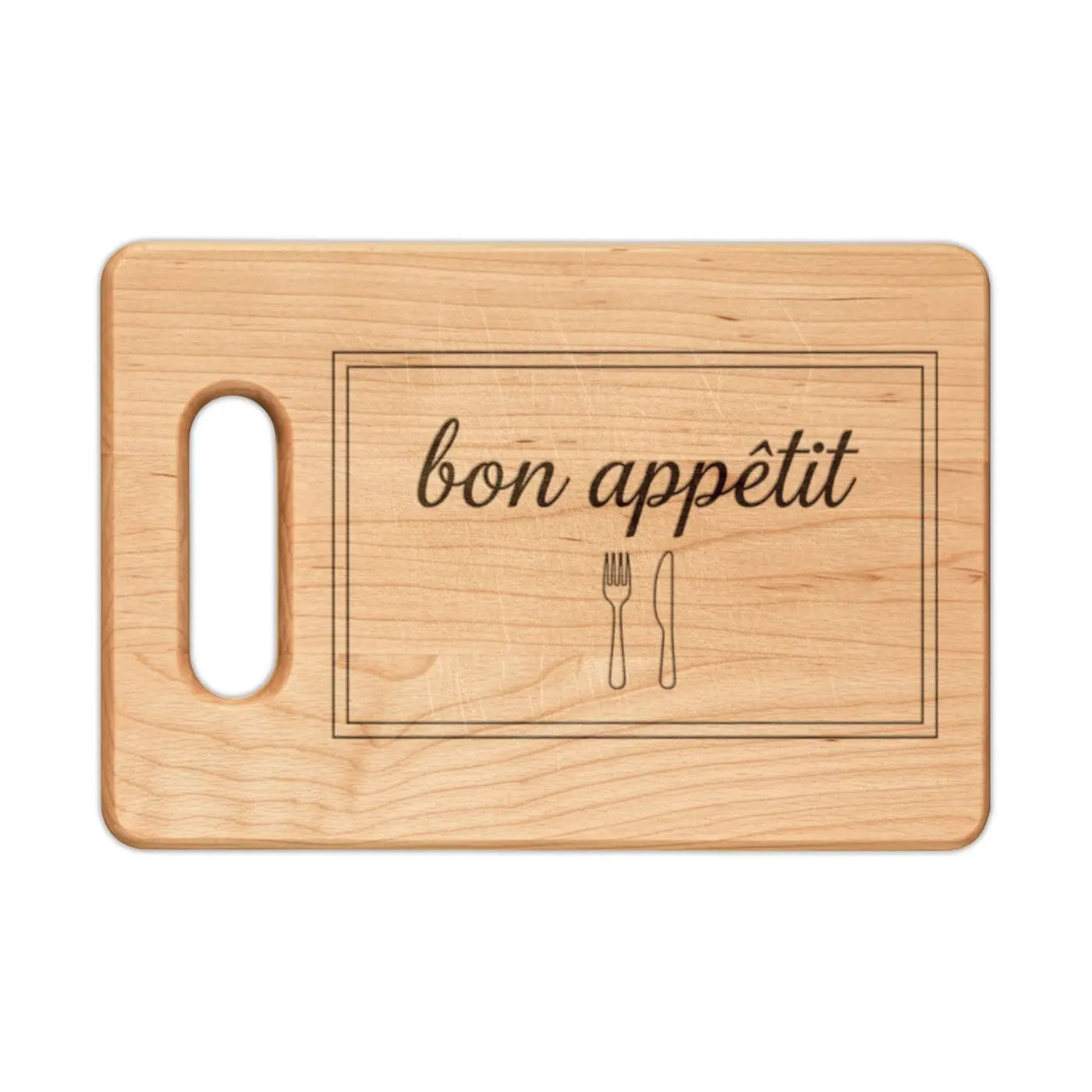 Engraved Oak Design Cutting Board - Acacia Wood Surface - DipaliZ