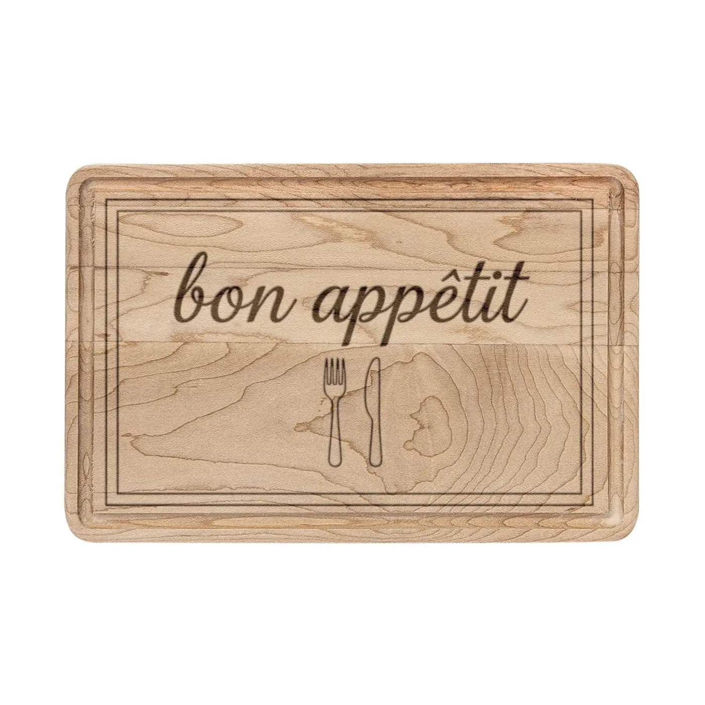 Engraved Oak Design Cutting Board - Acacia Wood Surface - DipaliZ