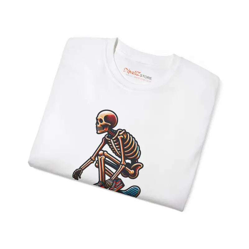 Skating Skeleton Ultra Cotton Tee - Bold Skate Style - DipaliZ