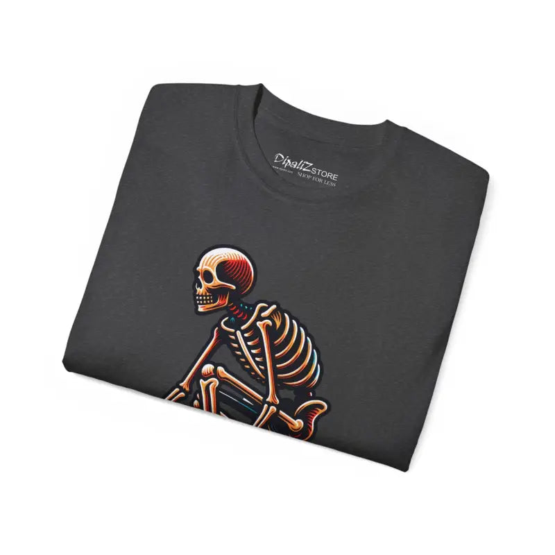 Skating Skeleton Ultra Cotton Tee - Bold Skate Style - DipaliZ