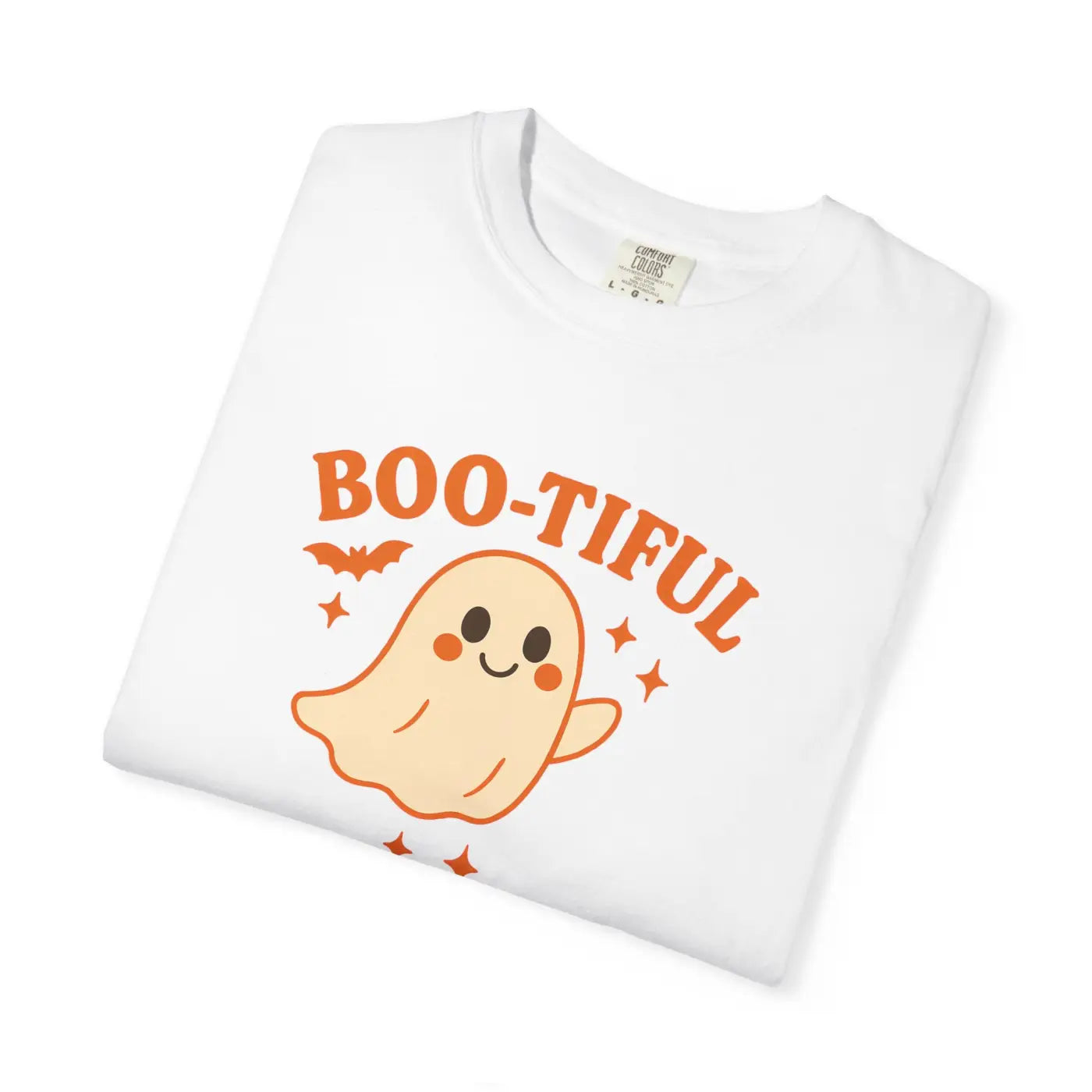 Cute Halloween Tee - Playful Ghost Pumpkin Spice Vibes - DipaliZ