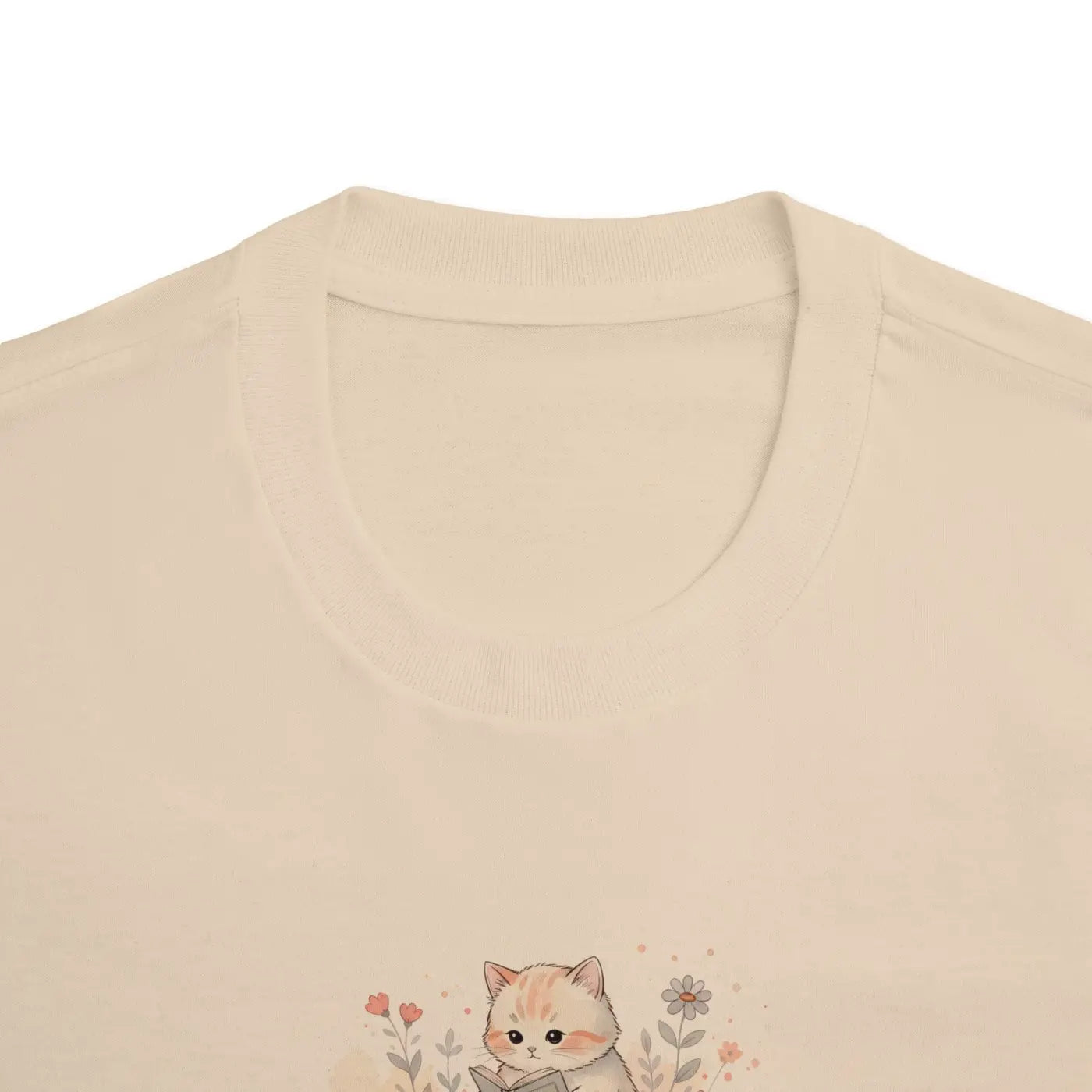 Bookish Cat Tee - Watercolor Literary Design - DipaliZ
