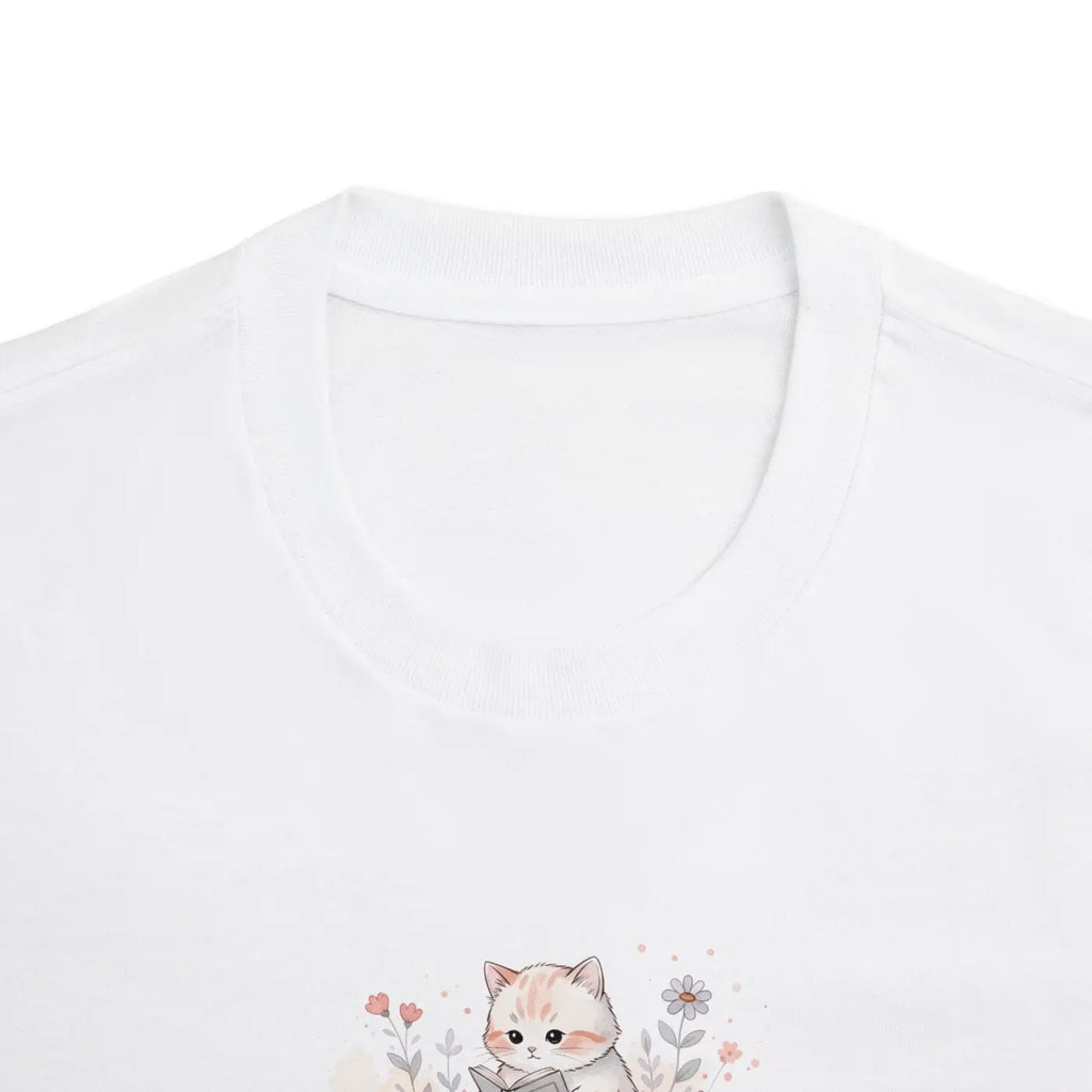 Bookish Cat Tee - Watercolor Literary Design - DipaliZ