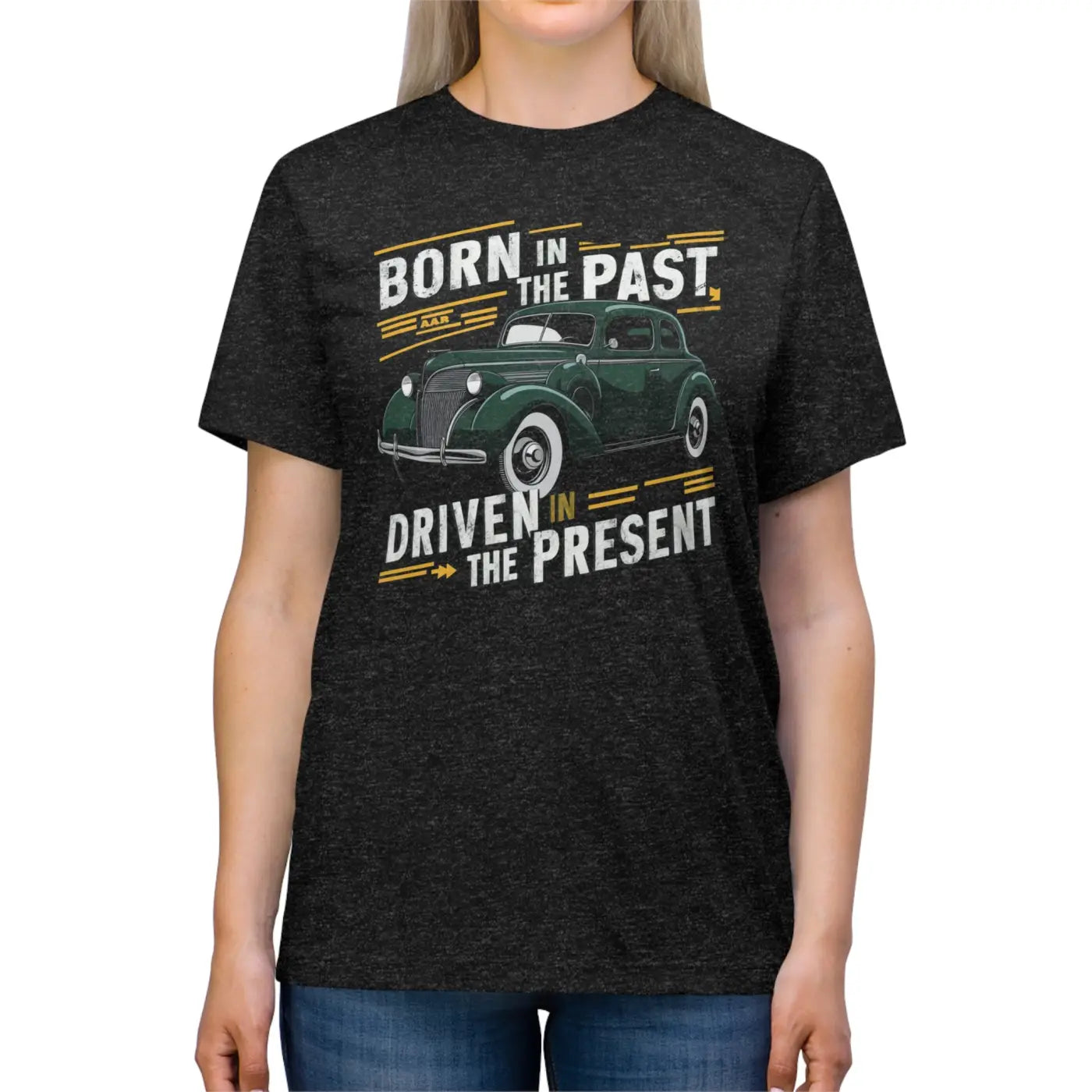 Vintage Car Triblend Tee - Timeless Style Comfort - DipaliZ