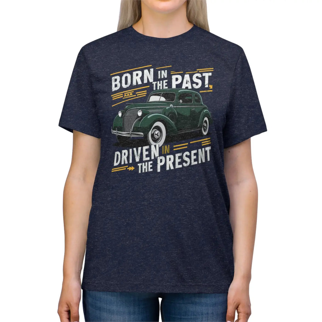 Vintage Car Triblend Tee - Timeless Style Comfort - DipaliZ