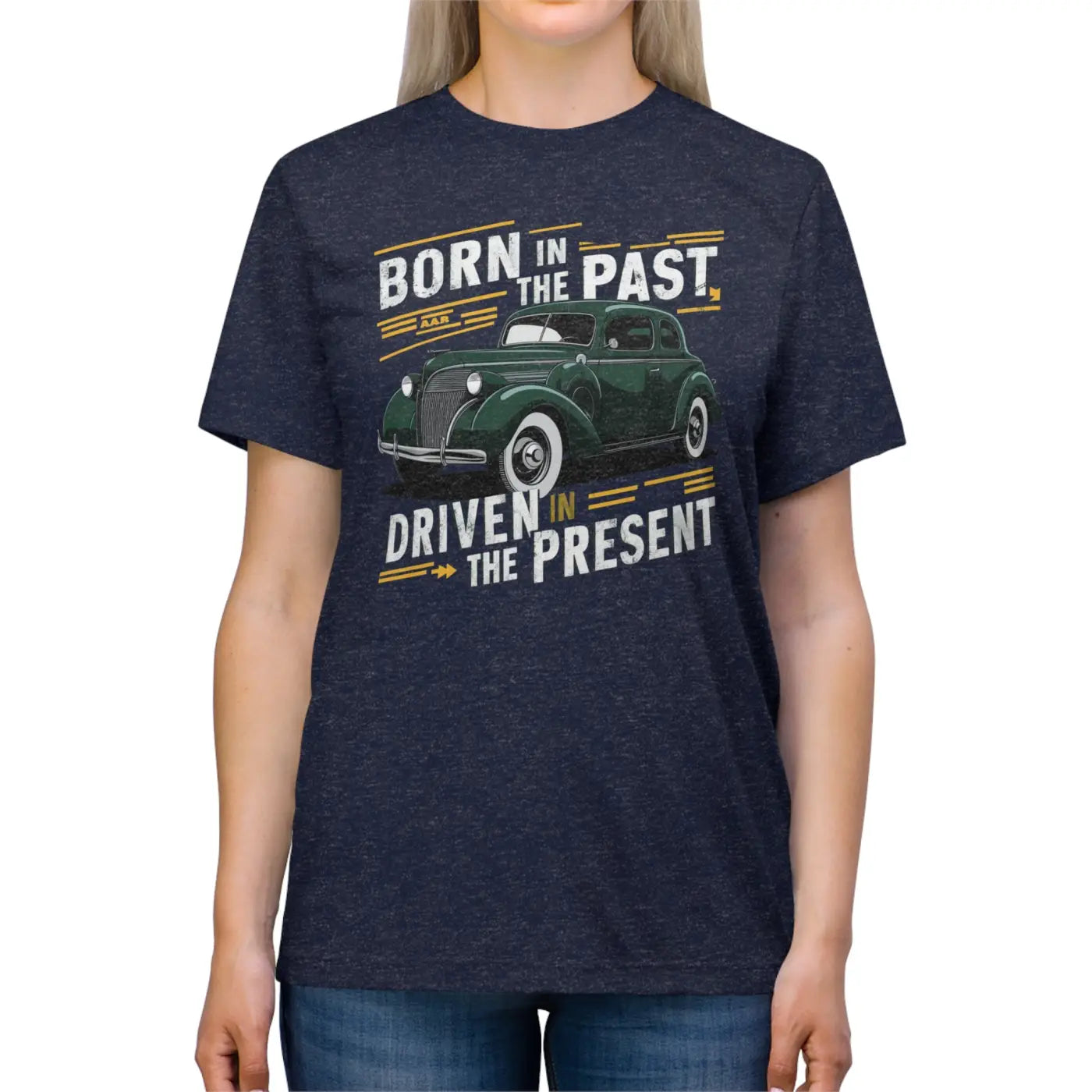 Vintage Car Triblend Tee - Timeless Style Comfort - DipaliZ
