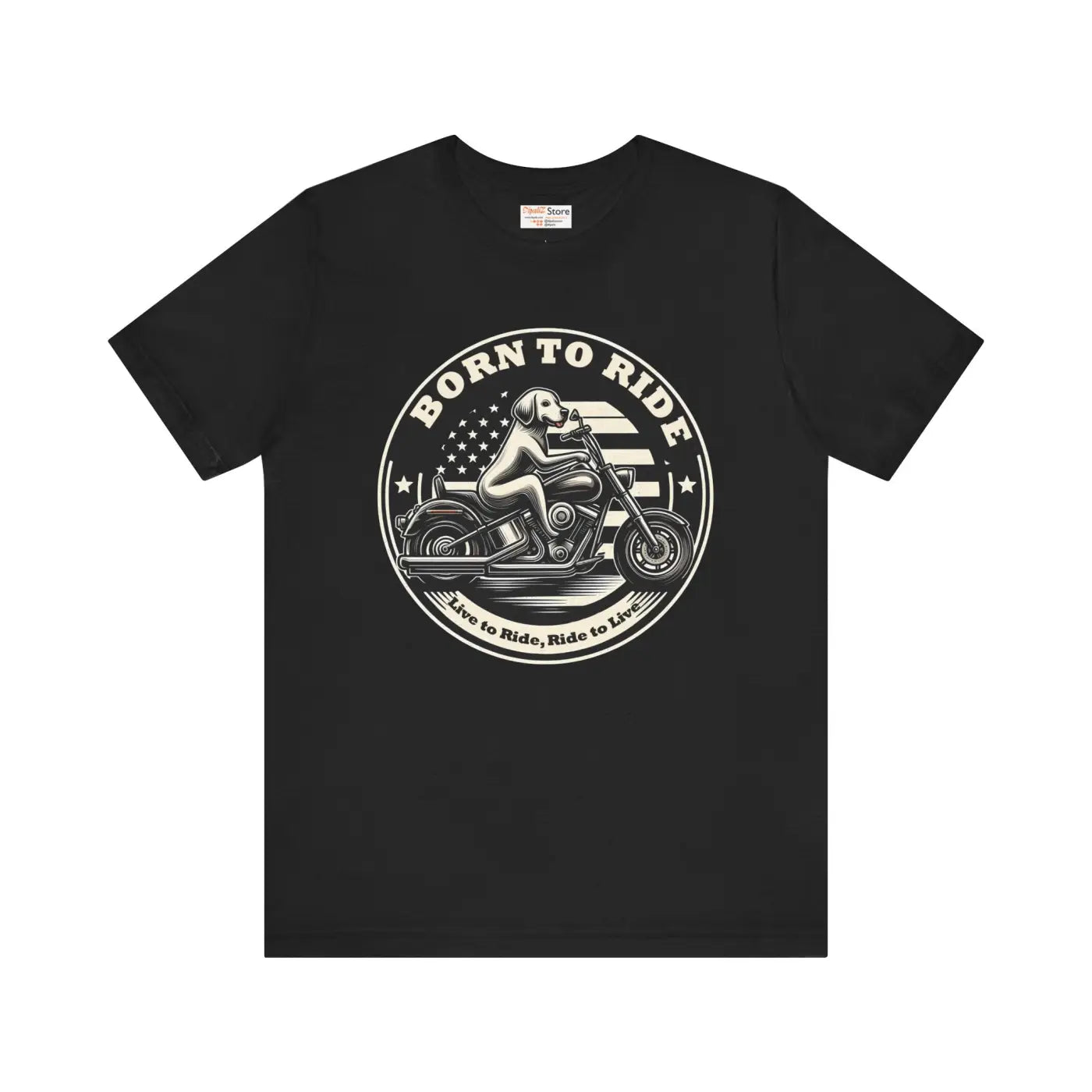 Ride Unisex Jersey Tee - Born to Ride Freedom Design - DipaliZ