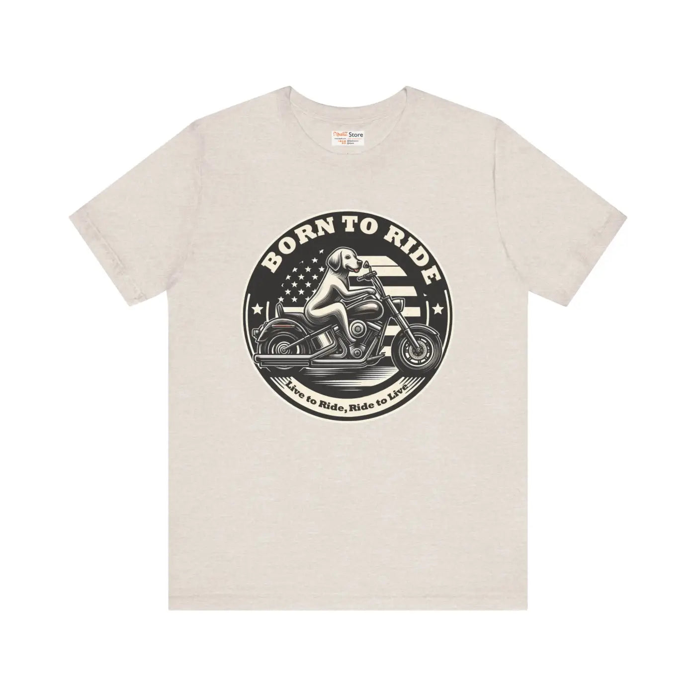 Ride Unisex Jersey Tee - Born to Ride Freedom Design - DipaliZ