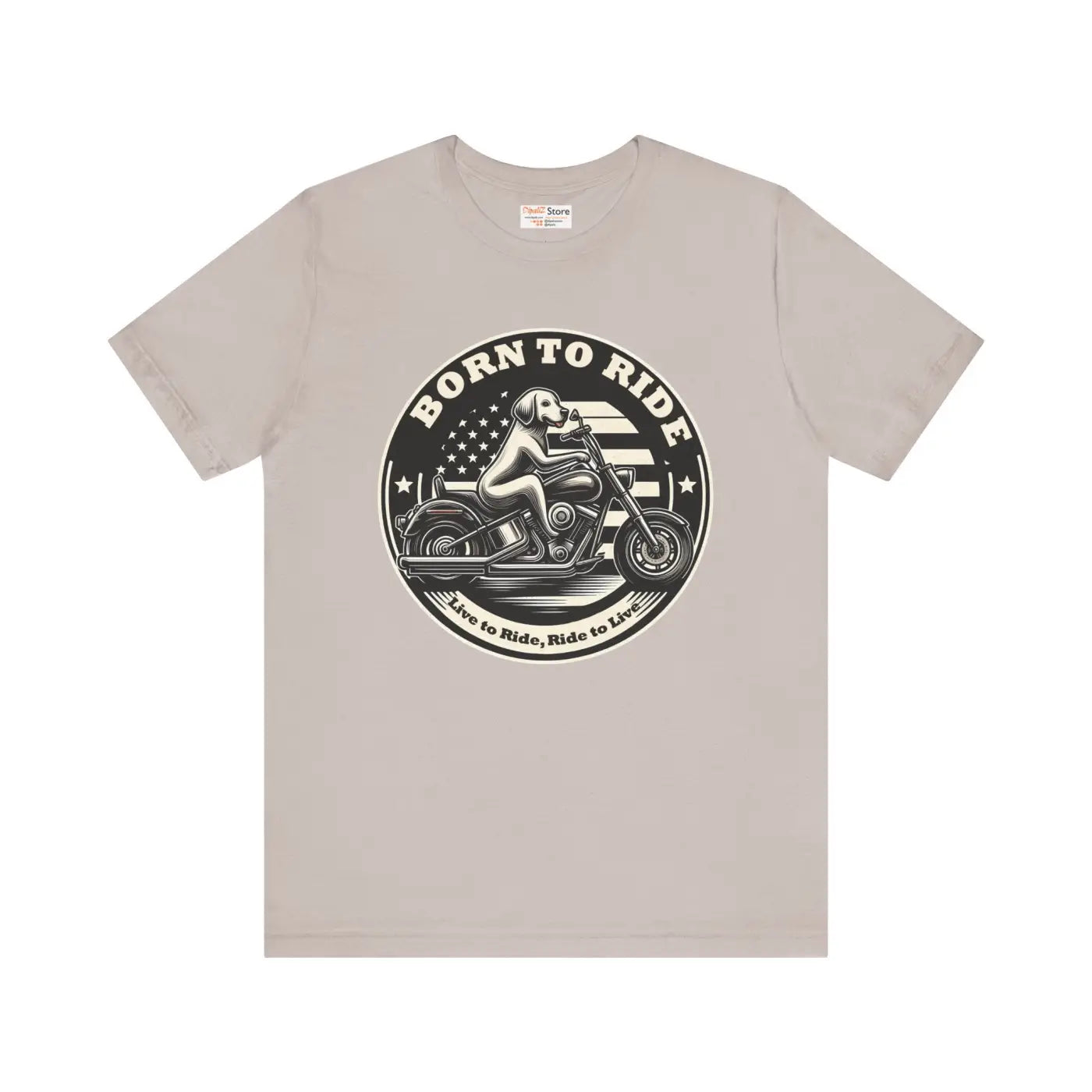 Ride Unisex Jersey Tee - Born to Ride Freedom Design - DipaliZ