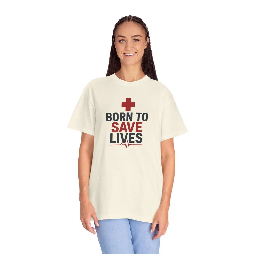 Unisex Essential Tee - Garment-Dyed Cotton to Save Lives - DipaliZ