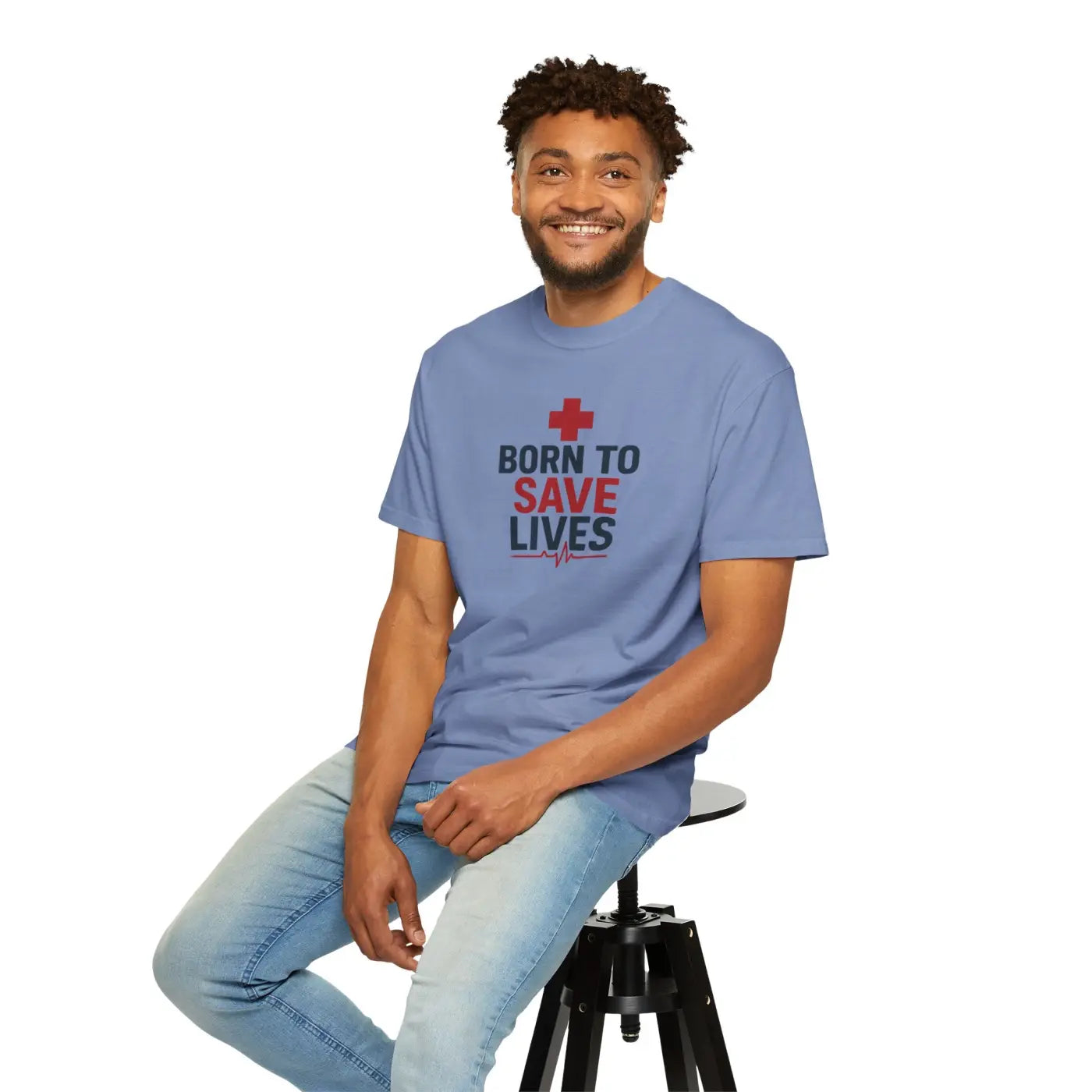 Unisex Essential Tee - Garment-Dyed Cotton to Save Lives - DipaliZ