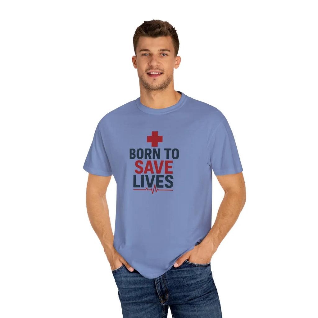 Unisex Essential Tee - Garment-Dyed Cotton to Save Lives - DipaliZ
