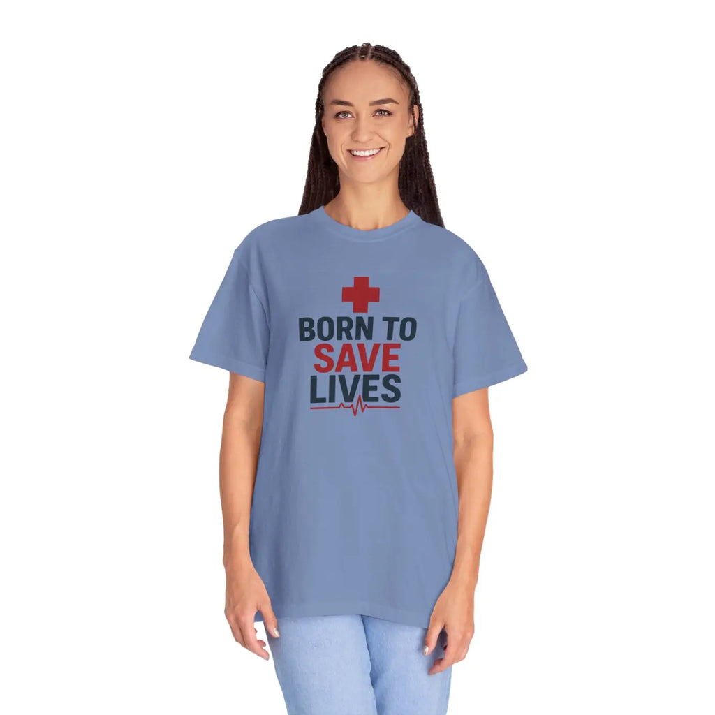 Unisex Essential Tee - Garment-Dyed Cotton to Save Lives - DipaliZ
