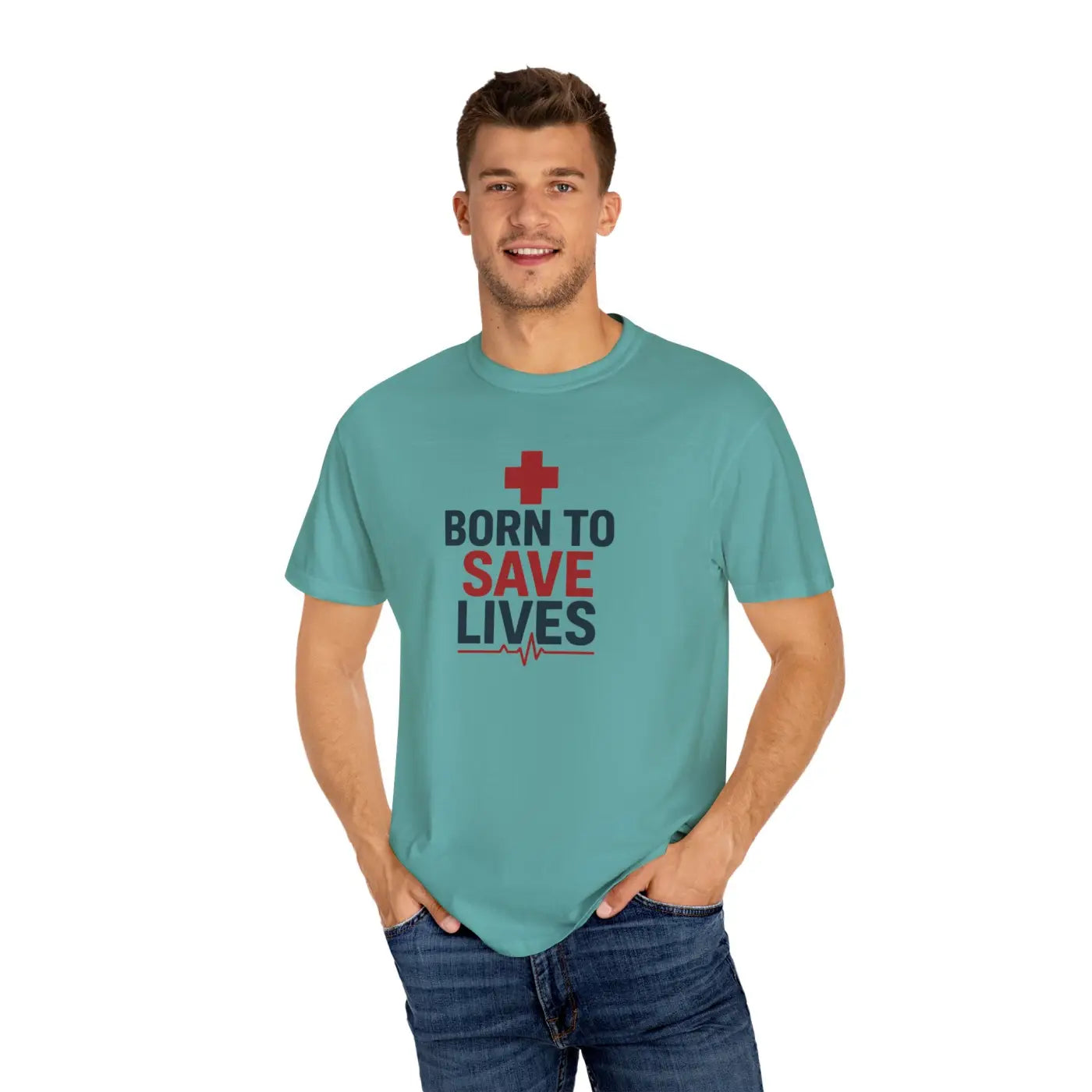 Unisex Essential Tee - Garment-Dyed Cotton to Save Lives - DipaliZ