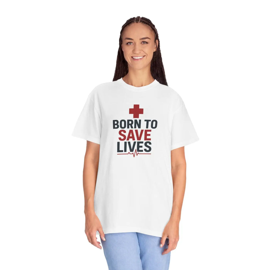 Unisex Essential Tee - Garment-Dyed Cotton to Save Lives - DipaliZ