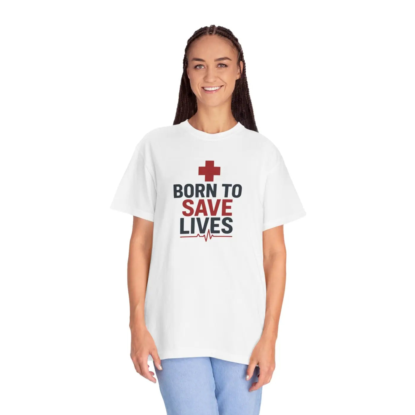 Unisex Essential Tee - Garment-Dyed Cotton to Save Lives - DipaliZ