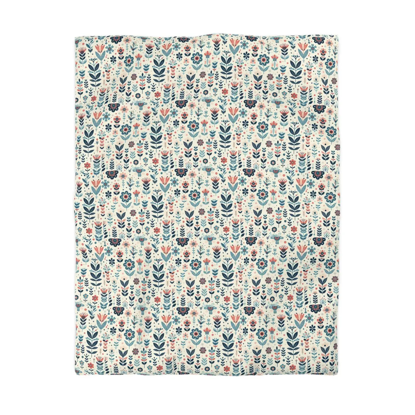 Botanical Floral Microfiber Duvet Cover - Cozy Bedding - DipaliZ