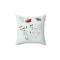 Botanical Floral Square Pillow - Cozy Home Decor Accent - DipaliZ
