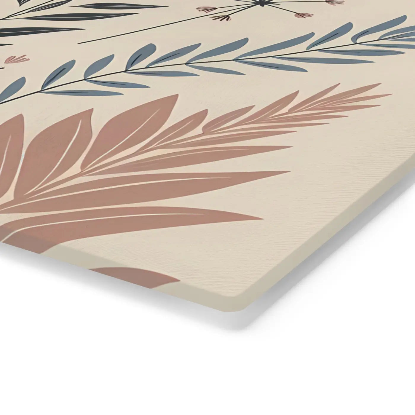 Flowers Tempered Glass Cutting Board - Botanical Kitchen - DipaliZ