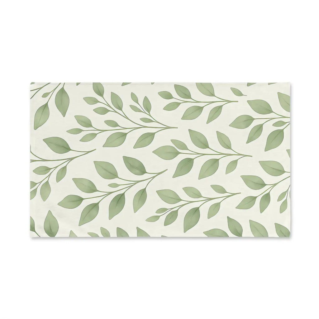 Botanical Leaf Towel - Greenery Bathroom Decor - DipaliZ