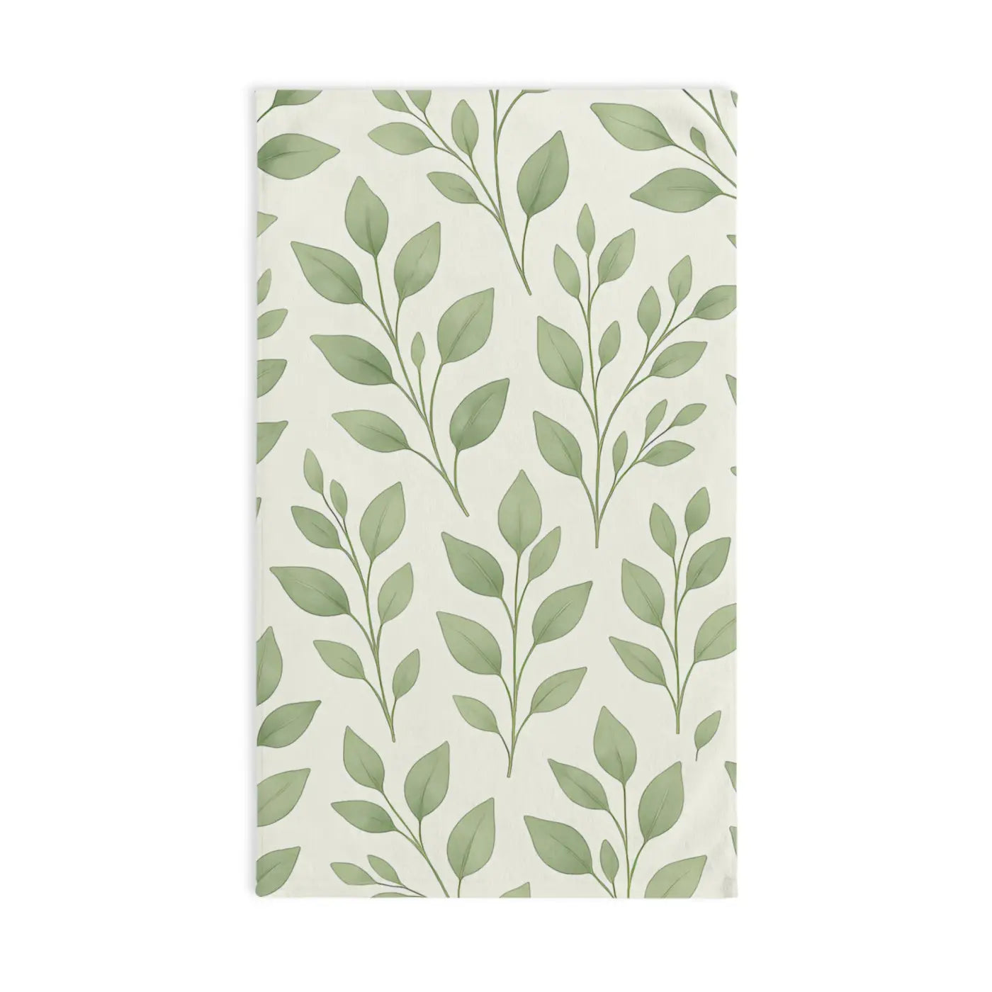 Botanical Leaf Towel - Greenery Bathroom Decor - DipaliZ