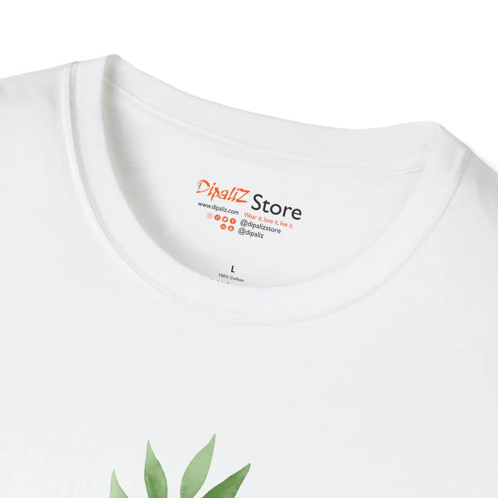 Botanical Leaf Tee - Eco Chic Nature Lover Gift - DipaliZ